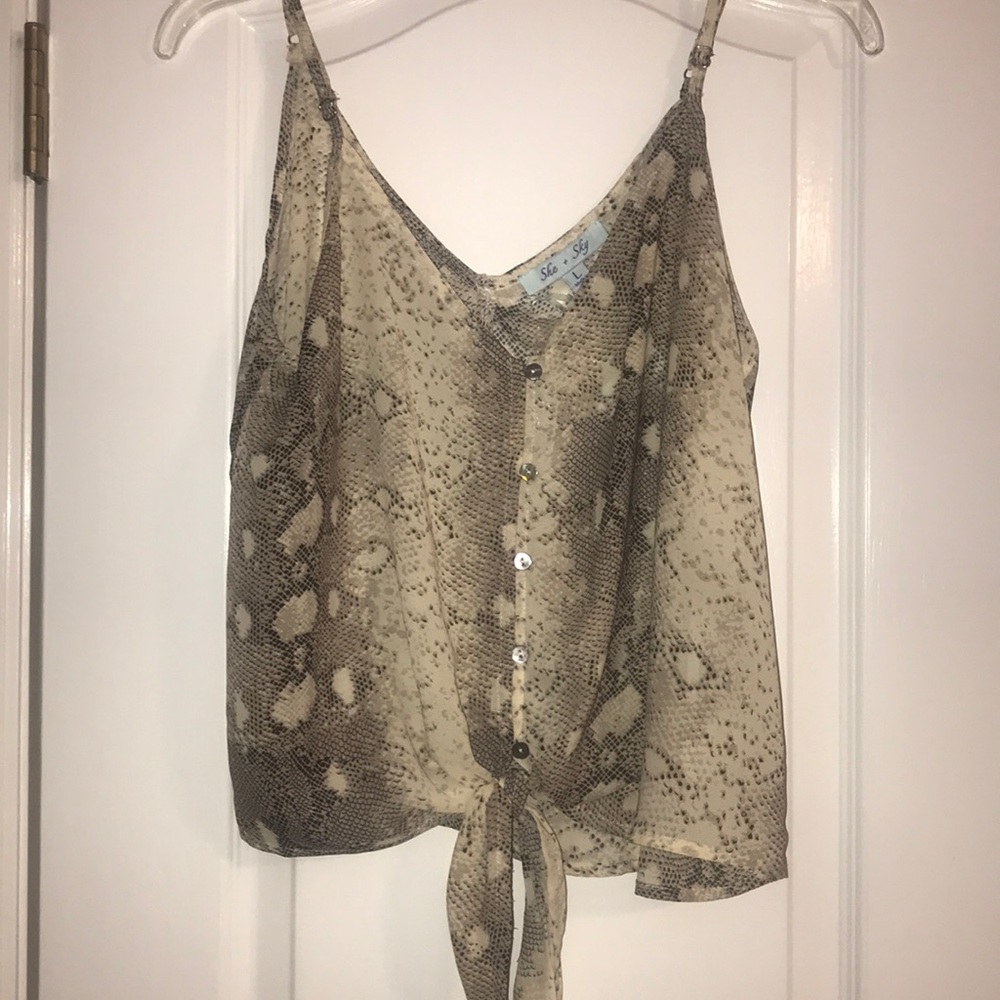 Snake Print Tank